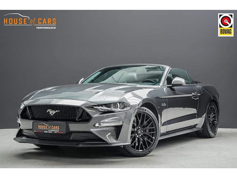 Grijs Gebruikt 2018 Ford Mustang GT Convertible Cabriolet | € 65.995 (Eerlijke prijs) - Afbeelding 1/4