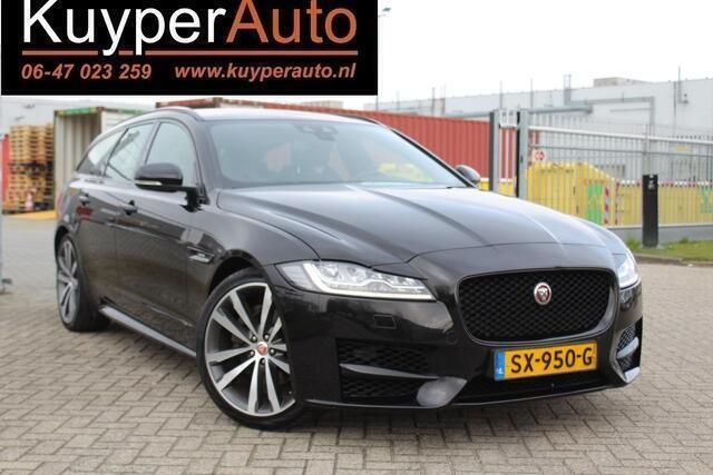 Occasion Jaguar XF Sportbrake Portfolio 180 PK (132 kW) 2018 Zwart, metallic lak Stationwagen