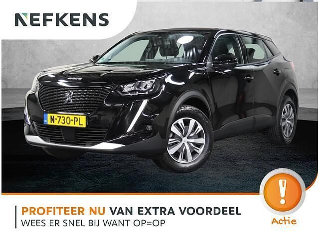 Zwart Gebruikt 2021 Peugeot e-2008 Active SUV | € 17.920 (Eerlijke prijs) - Afbeelding 1/4