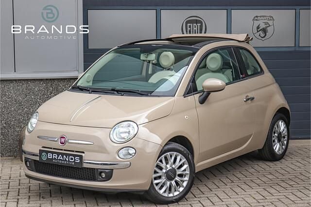 Beige Gebruikt 2015 Fiat 500C Lounge Cabriolet | € 9.950 (Eerlijke prijs) - Afbeelding 1/4