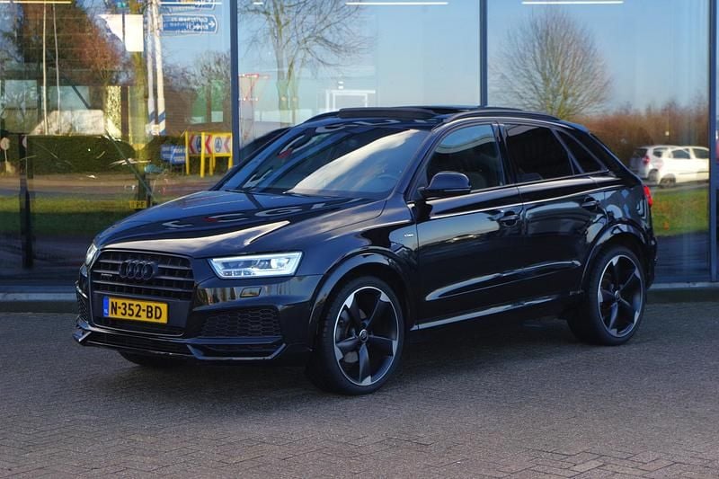 Zwart Occasion 2021 Audi Q3 S-Line SUV | € 26.950 (Super prijs) - Afbeelding 1/4