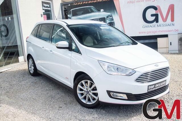 Wit Gebruikt 2018 Ford C-MAX Titanium MPV | € 13.499 (Eerlijke prijs) - Afbeelding 1/4