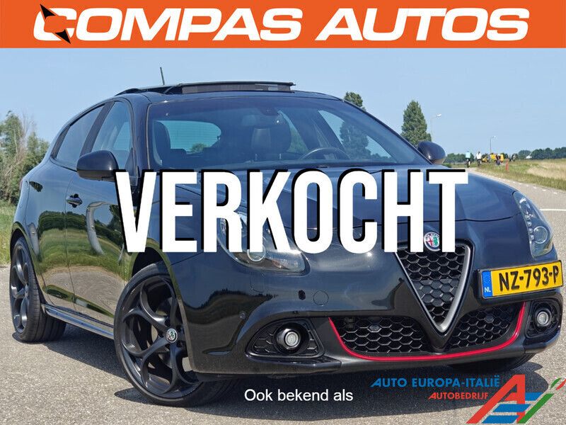 Zwart Gebruikt 2017 Alfa Romeo Giulietta Veloce Hatchback | € 21.950 (Eerlijke prijs) - Afbeelding 1/4