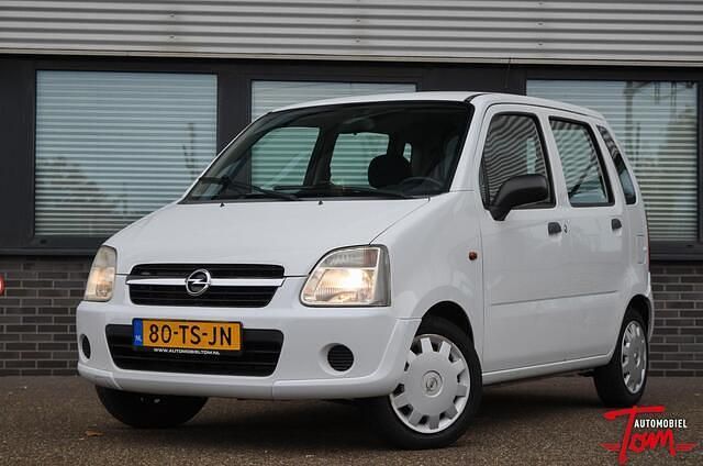 Wit Gebruikt 2007 Opel Agila Essentia Hatchback | € 1.750 (Iets duurder) - Afbeelding 1/4