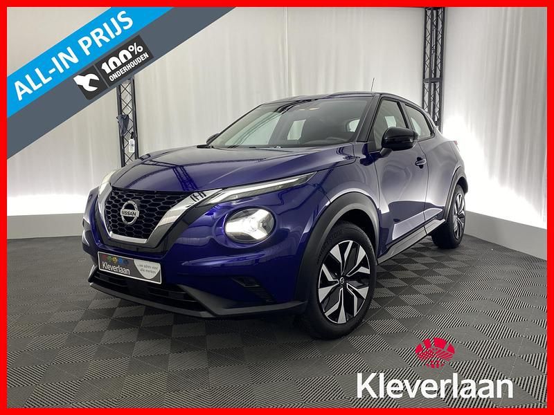 Blauw Occasion 2022 Nissan Juke Acenta SUV | € 20.995 (Eerlijke prijs) - Afbeelding 1/3