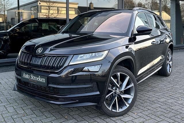 Zwart Gebruikt 2019 Skoda Kodiaq SportLine SUV | € 31.949 (Eerlijke prijs) - Afbeelding 1/4