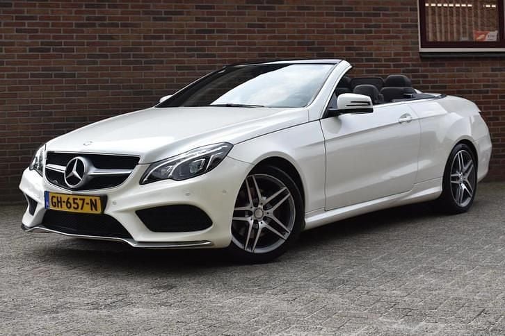 Wit Occasion 2015 Mercedes E200 Cabriolet | € 22.949 (Eerlijke prijs) - Afbeelding 1/4
