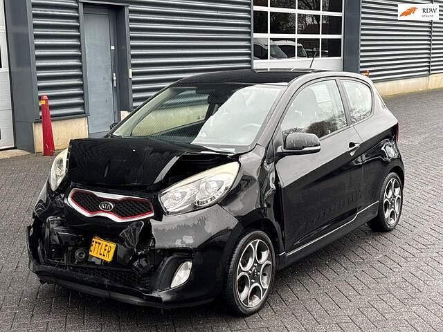 Zwart Occasion 2012 Kia Picanto Comfort Hatchback | € 1.750 (Super prijs) - Afbeelding 1/4