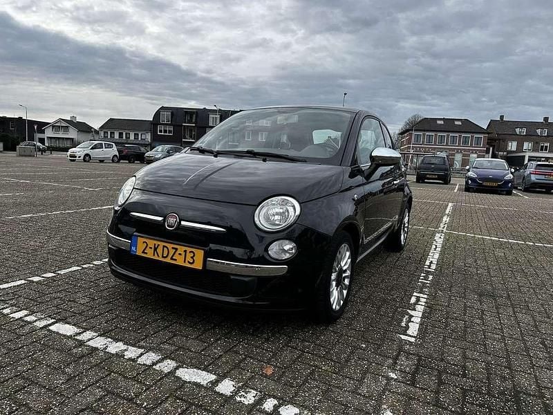 Zwart Occasion 2013 Fiat 500 Lounge Hatchback | € 4.000 (Goede deal) - Afbeelding 1/4