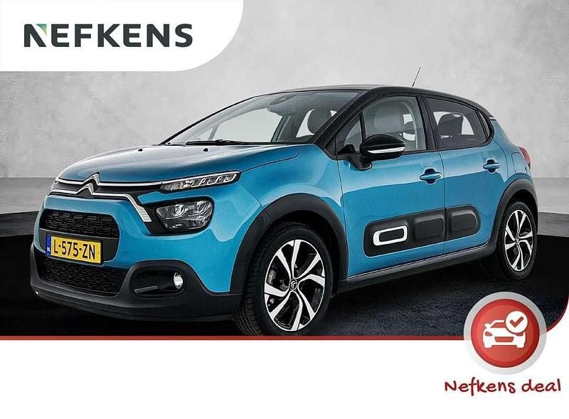 Blauw Gebruikt 2021 Citroën C3 Shine Hatchback | € 15.425 (Eerlijke prijs) - Afbeelding 1/3
