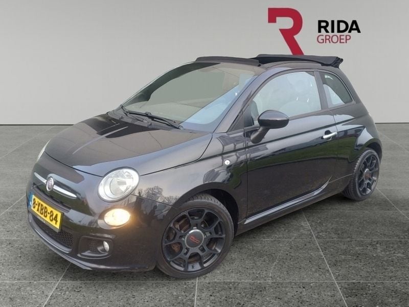 Zwart Gebruikt 2014 Fiat 500C Sport Cabriolet | € 9.445 (Eerlijke prijs) - Afbeelding 1/4