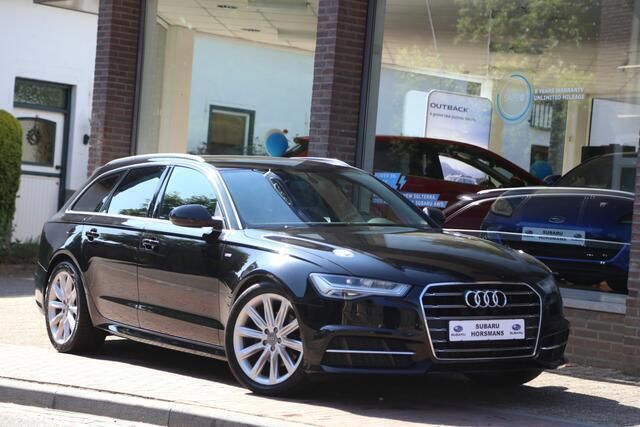 Zwart Gebruikt 2018 Audi A6 S-Line Stationwagen | € 24.950 - Afbeelding 1/4