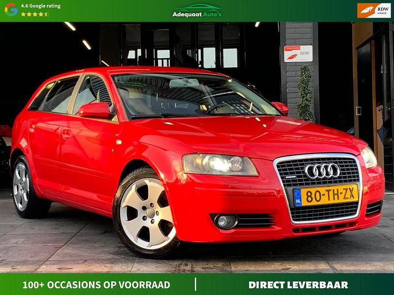 Rood Gebruikt 2006 Audi A3 Ambition Hatchback | € 7.444 (Iets duurder) - Afbeelding 1/4
