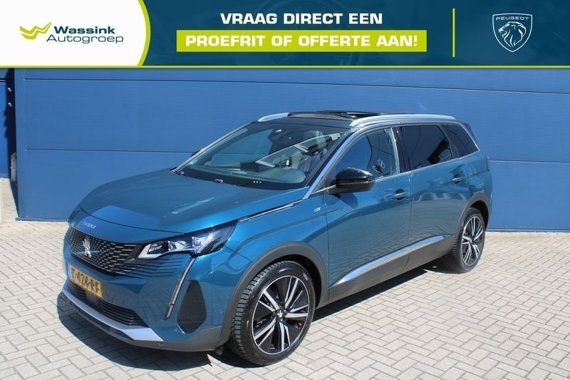 Blauw Gebruikt 2021 Peugeot 5008 GT MPV | € 31.485 (Iets duurder) - Afbeelding 1/4