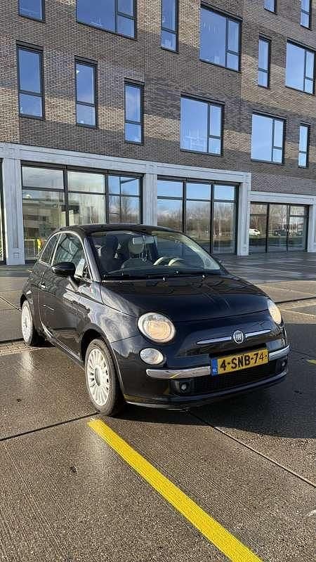 Zwart Gebruikt 2008 Fiat 500 Cabriolet | € 2.500 (Super prijs) - Afbeelding 1/4