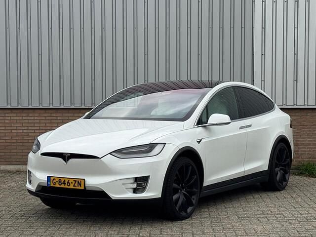 Wit Gebruikt 2019 Tesla Model X SUV | € 25.950 (Super prijs) - Afbeelding 1/4