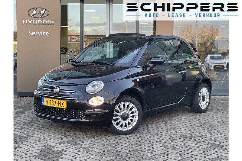 Zwart Gebruikt 2019 Fiat 500C Star Cabriolet | € 10.900 (Eerlijke prijs) - Afbeelding 1/4