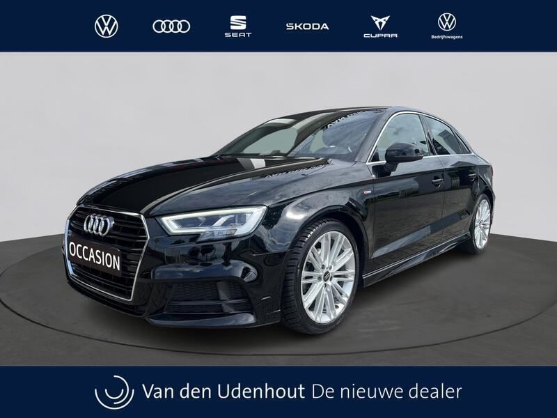 Zwart Gebruikt 2019 Audi A3 S-Line Sedan | € 22.850 (Iets duurder) - Afbeelding 1/3