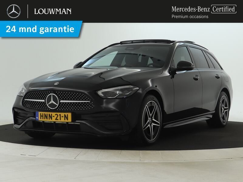 Zwart Gebruikt 2024 Mercedes C300 AMG line Stationwagen | € 49.495 (Eerlijke prijs) - Afbeelding 1/3