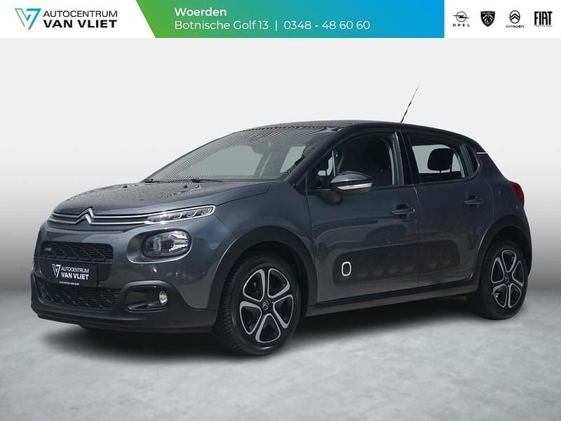 Grijs Gebruikt 2017 Citroën C3 PureTech Hatchback | € 9.990 (Eerlijke prijs) - Afbeelding 1/4