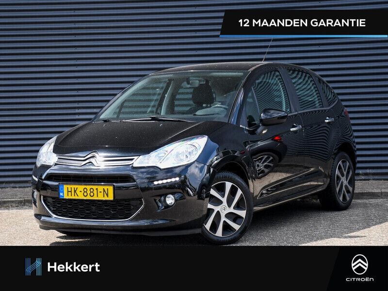 Zwart Gebruikt 2015 Citroën C3 PureTech Hatchback | € 7.995 (Eerlijke prijs) - Afbeelding 1/4