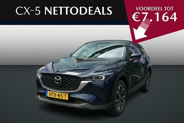 Blauw Nieuw 2025 Mazda CX-5 Exclusive-Line SUV | € 48.425 (Iets duurder) - Afbeelding 1/4