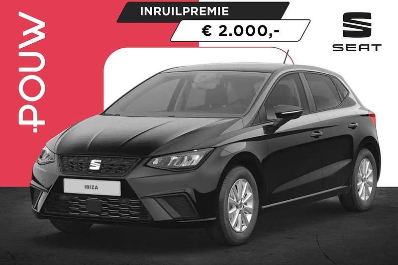 Zwart Nieuw 2025 Seat Ibiza Business Hatchback | € 27.650 (Eerlijke prijs) - Afbeelding 1/3