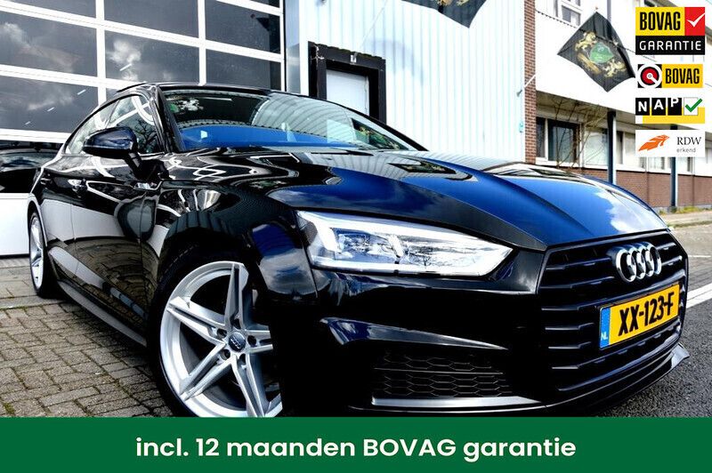 Zwart Gebruikt 2019 Audi A5 Sportback S-Line Hatchback | € 34.950 - Afbeelding 1/4