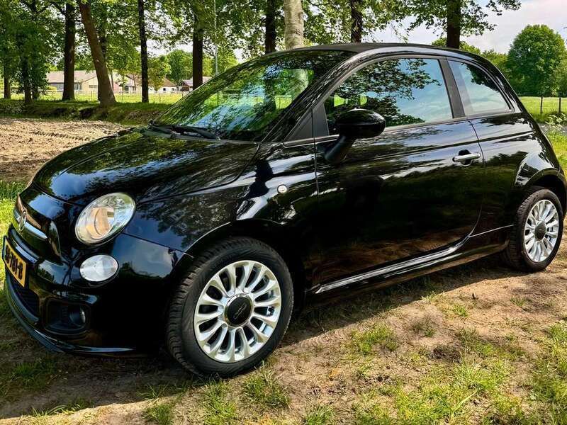 Zwart Gebruikt 2014 Fiat 500 Lounge Hatchback | € 8.499 (Iets duurder) - Afbeelding 1/4