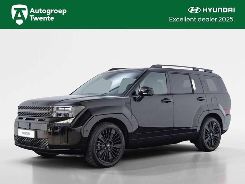 Zwart Nieuw 2025 Hyundai Santa Fe Blackline SUV | € 64.950 (Eerlijke prijs) - Afbeelding 1/4