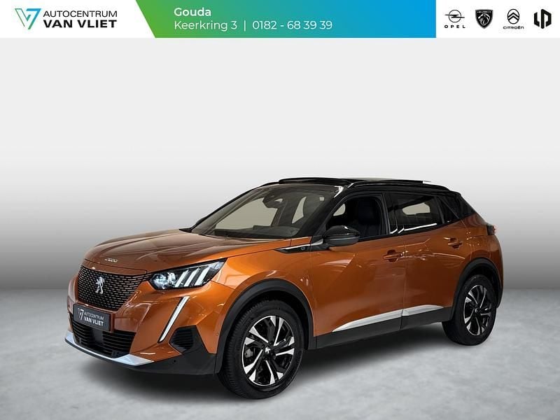 Oranje Gebruikt 2023 Peugeot e-2008 GTi SUV | € 22.689 (Eerlijke prijs) - Afbeelding 1/4