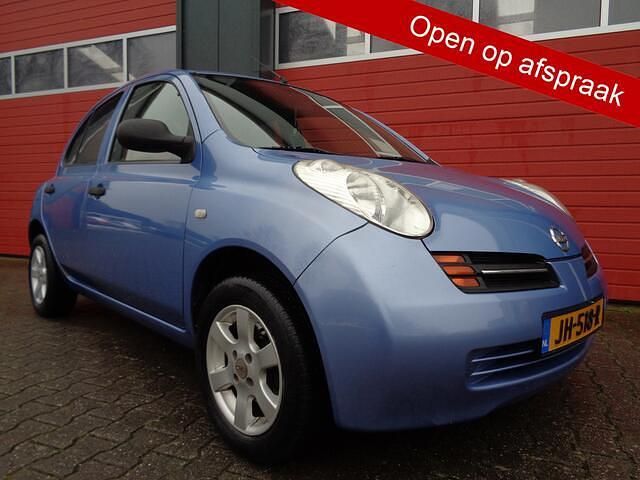 Blauw Occasion 2005 Nissan Micra Visia Hatchback | € 1.450 (Eerlijke prijs) - Afbeelding 1/4
