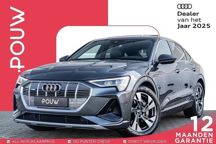 Grijs Gebruikt 2022 Audi e-tron Sportback S-Line SUV | € 40.900 (Eerlijke prijs) - Afbeelding 1/4