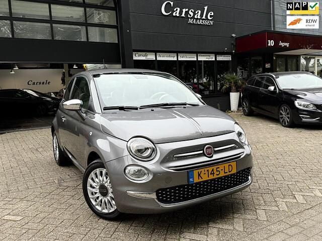 Grijs Gebruikt 2021 Fiat 500 Lounge Hatchback | € 8.950 (Super prijs) - Afbeelding 1/4