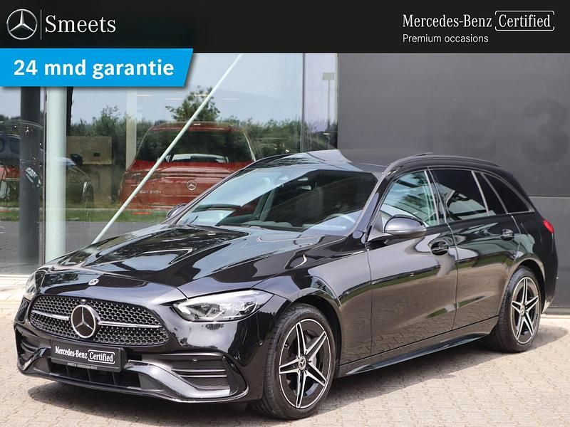 Zwart Gebruikt 2022 Mercedes C300 AMG line Stationwagen | € 39.888 (Eerlijke prijs) - Afbeelding 1/4