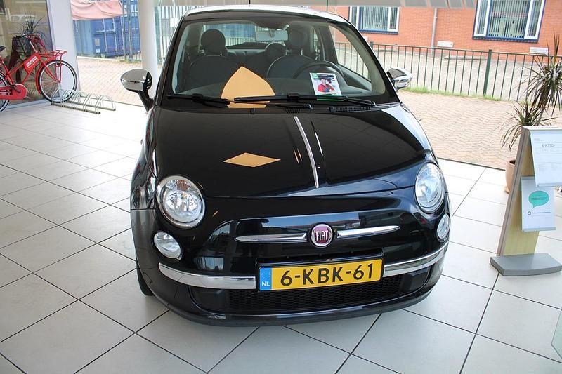 Zwart Gebruikt 2013 Fiat 500 Lounge Hatchback | € 9.750 - Afbeelding 1/4
