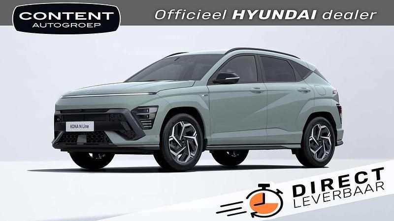 Groen Nieuw 2025 Hyundai Kona N Line SUV | € 34.999 (Super prijs) - Afbeelding 1/4