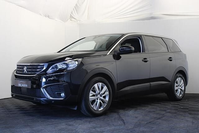 Zwart Gebruikt 2019 Peugeot 5008 Active MPV | € 17.500 (Super prijs) - Afbeelding 1/4