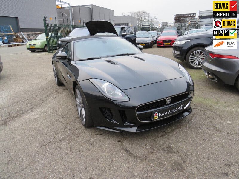 Zwart Gebruikt 2022 Jaguar F-Type Cabriolet | € 37.900 - Afbeelding 1/4