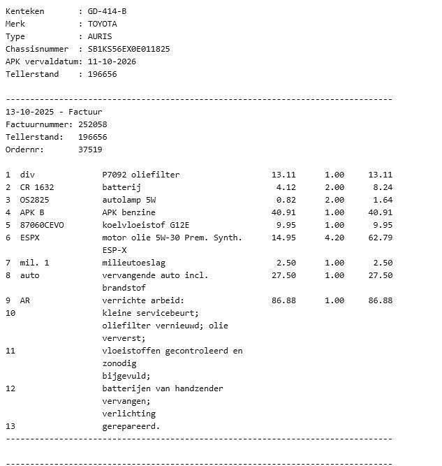 Occasion Toyota Auris 97 PK (71 kW) 2010 Hatchback