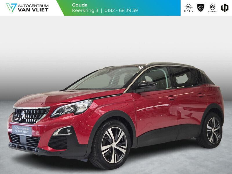 Rood Gebruikt 2020 Peugeot 3008 Access SUV | € 18.399 (Eerlijke prijs) - Afbeelding 1/4