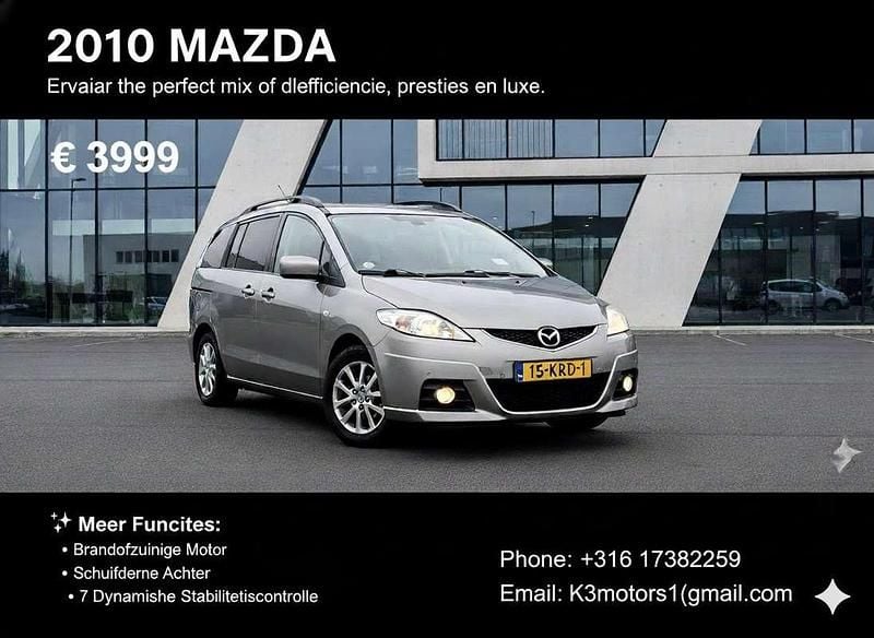 Gebruikt 2010 Mazda 5 MPV | € 3.995 (Eerlijke prijs) - Afbeelding 1/4