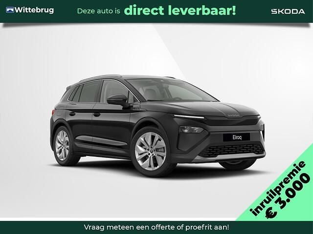 Zwart Nieuw 2025 Skoda Elroq Business Line SUV | € 34.799 (Super prijs) - Afbeelding 1/4