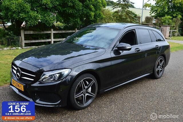 Zwart Gebruikt 2019 Mercedes C180 Premium Stationwagen | € 11.500 (Super prijs) - Afbeelding 1/4