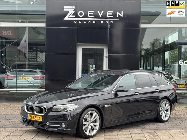 Zwart Gebruikt 2016 BMW 535 Luxury Line Stationwagen | € 12.995 - Afbeelding 1/4