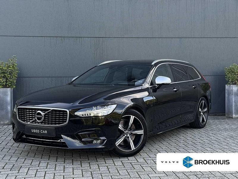 Zwart Gebruikt 2018 Volvo V90 Business Edition Stationwagen | € 29.900 (Goede deal) - Afbeelding 1/4