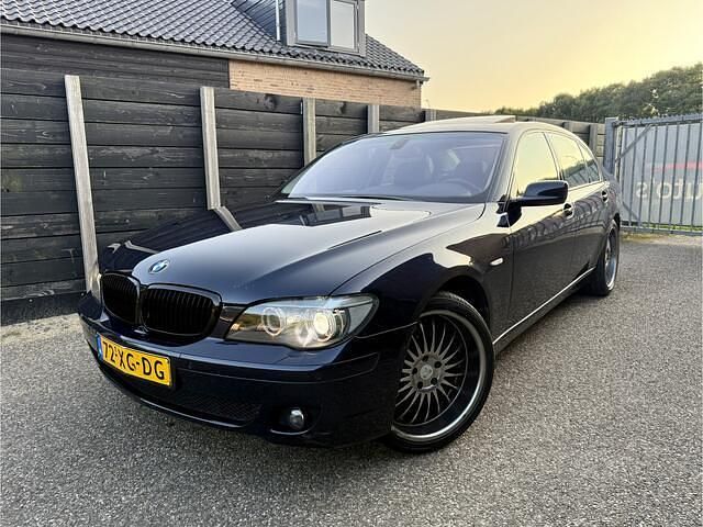 Blauw Gebruikt 2007 BMW 740L Basis Sedan | € 5.450 - Afbeelding 1/4