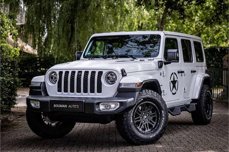 Wit Gebruikt 2022 Jeep Wrangler Unlimited Sahara SUV | € 62.750 (Super prijs) - Afbeelding 1/4