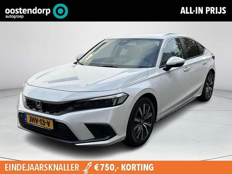 Wit Nieuw 2025 Honda Civic Elegance Hatchback | € 35.895 (Eerlijke prijs) - Afbeelding 1/4
