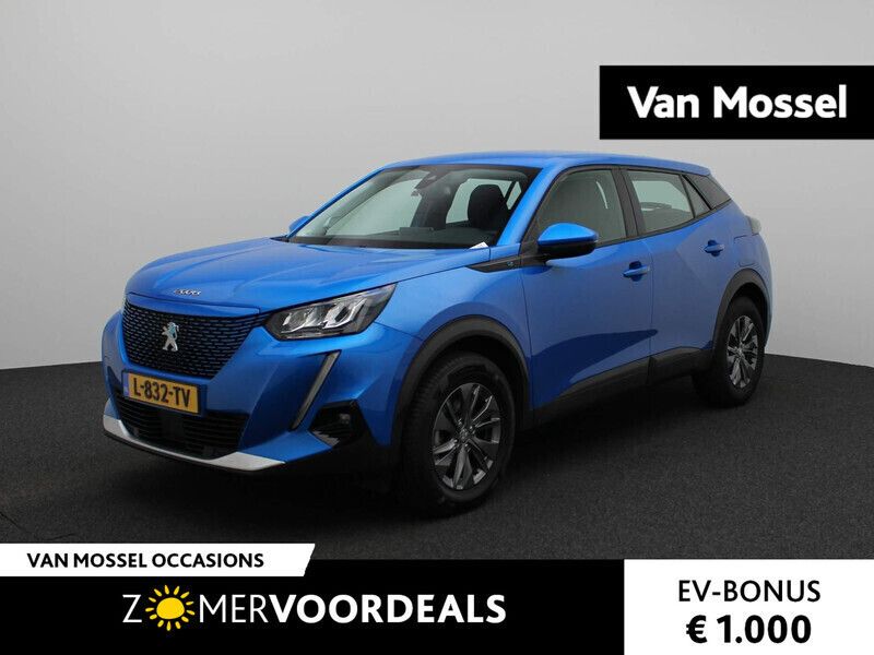 Blauw Gebruikt 2021 Peugeot e-2008 Active SUV | € 17.900 (Eerlijke prijs) - Afbeelding 1/3